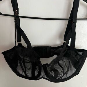 NWT Black sexy bra 34DD